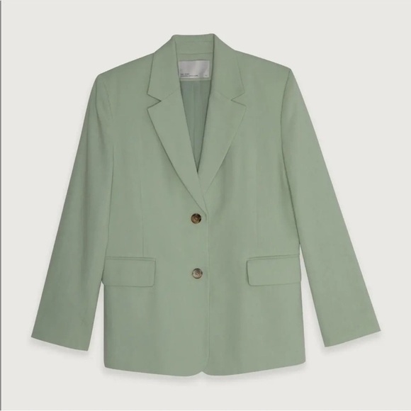 OAK + FORT Jackets & Blazers - OAK + FORT green blazer
